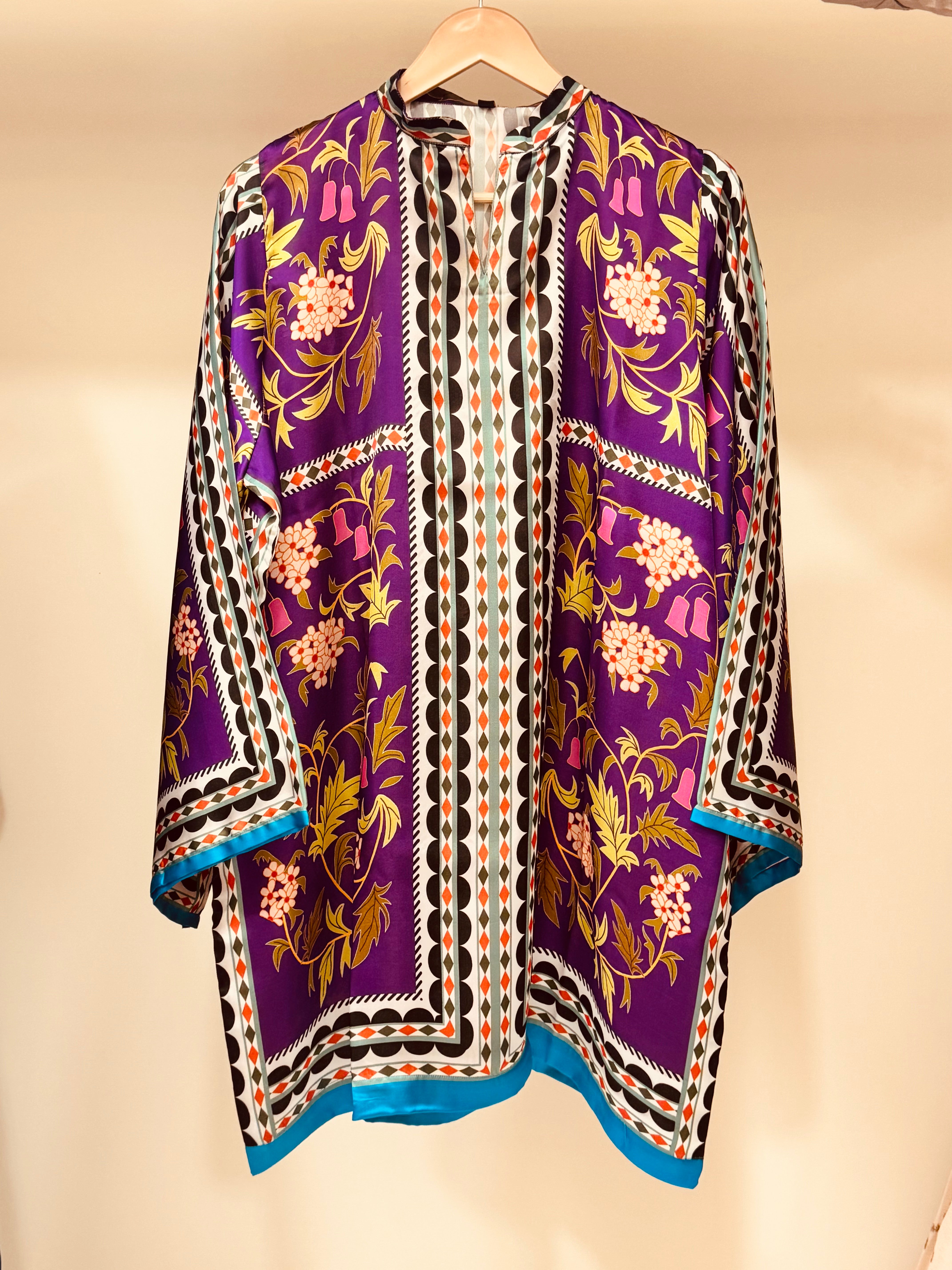 Premium Silk Printed Co-Ord Set – Women’s 2 Piece