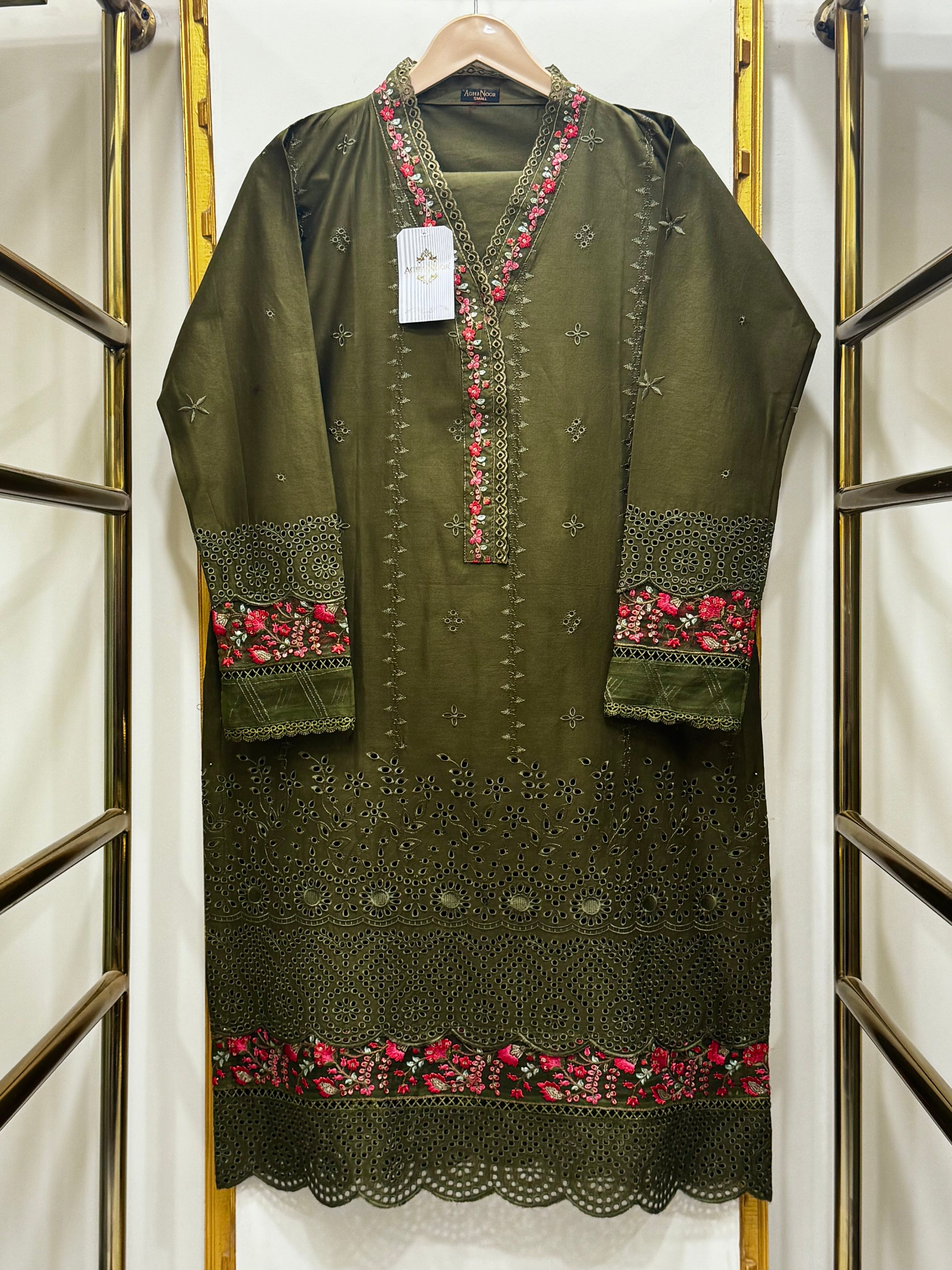 Cotton Embroidered 2 Piece Co-ord Set