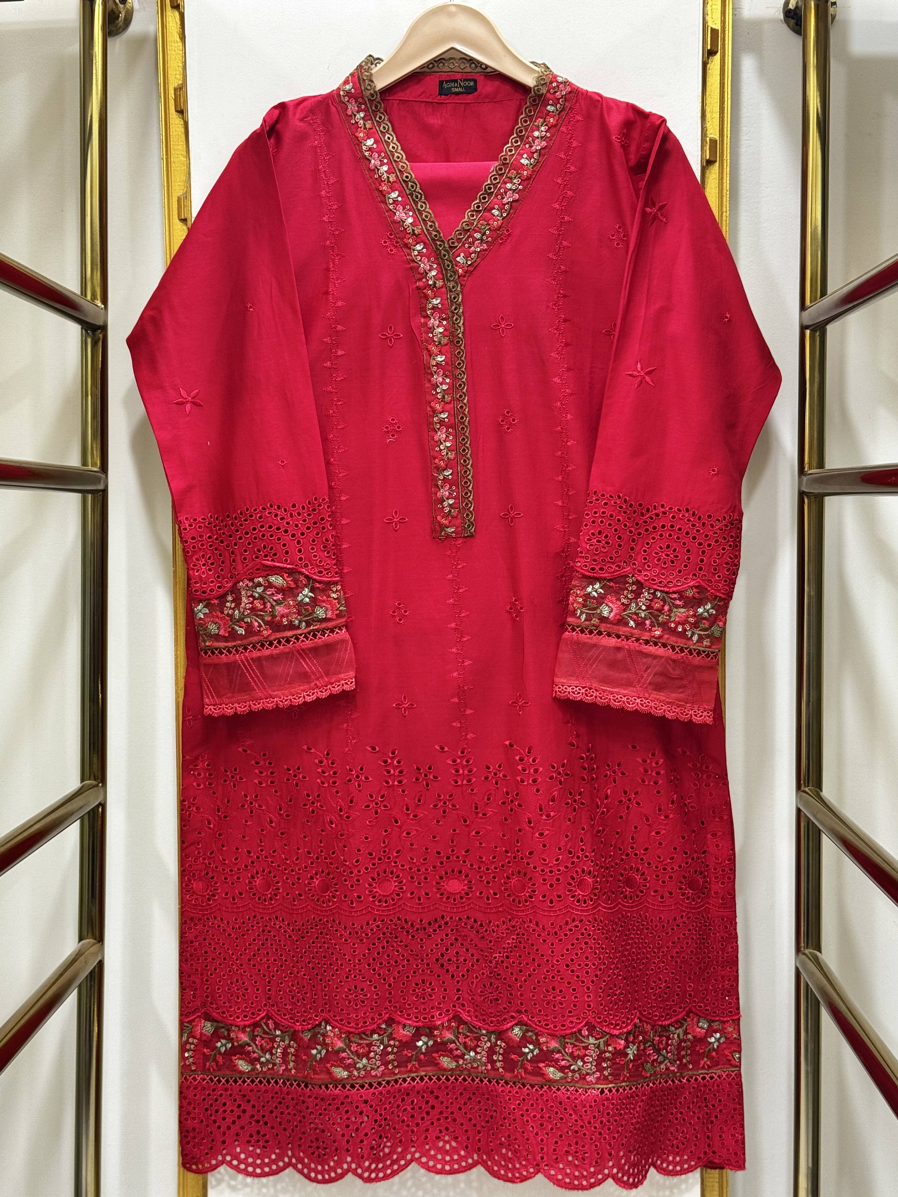 Cotton Embroidered 2 Piece Co-ord Set