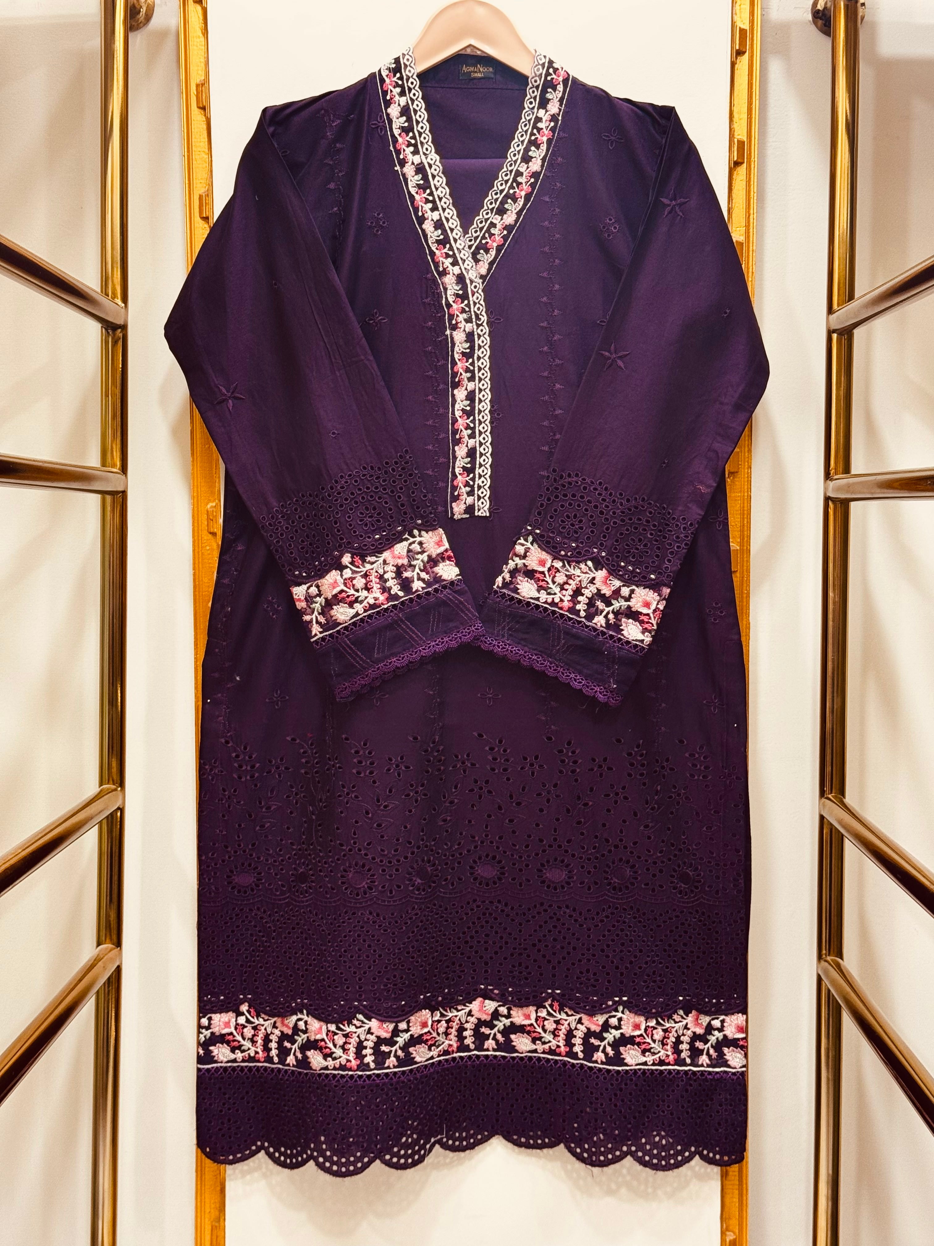 Cotton Embroidered 2 Piece Co-ord Set